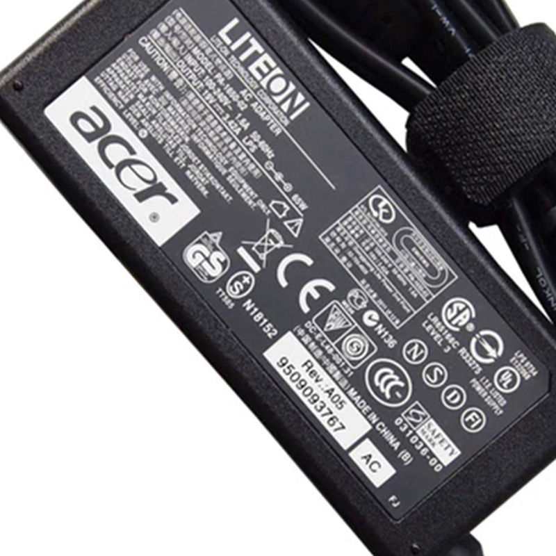 Original Acer Liteon 19V 3.42A 65W AC Adapter Laptop Charger PA-1650-02 for Acer Aspire 3030 3050, 5.5*1.7mm